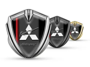 Mitsubishi Emblema Coche Insignia Lujoso Acabado Aleación Diseño